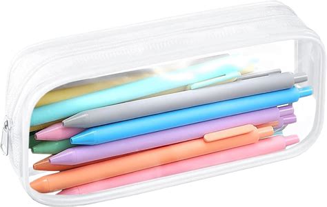 clear zipper pencil case|durable pencil case clear.